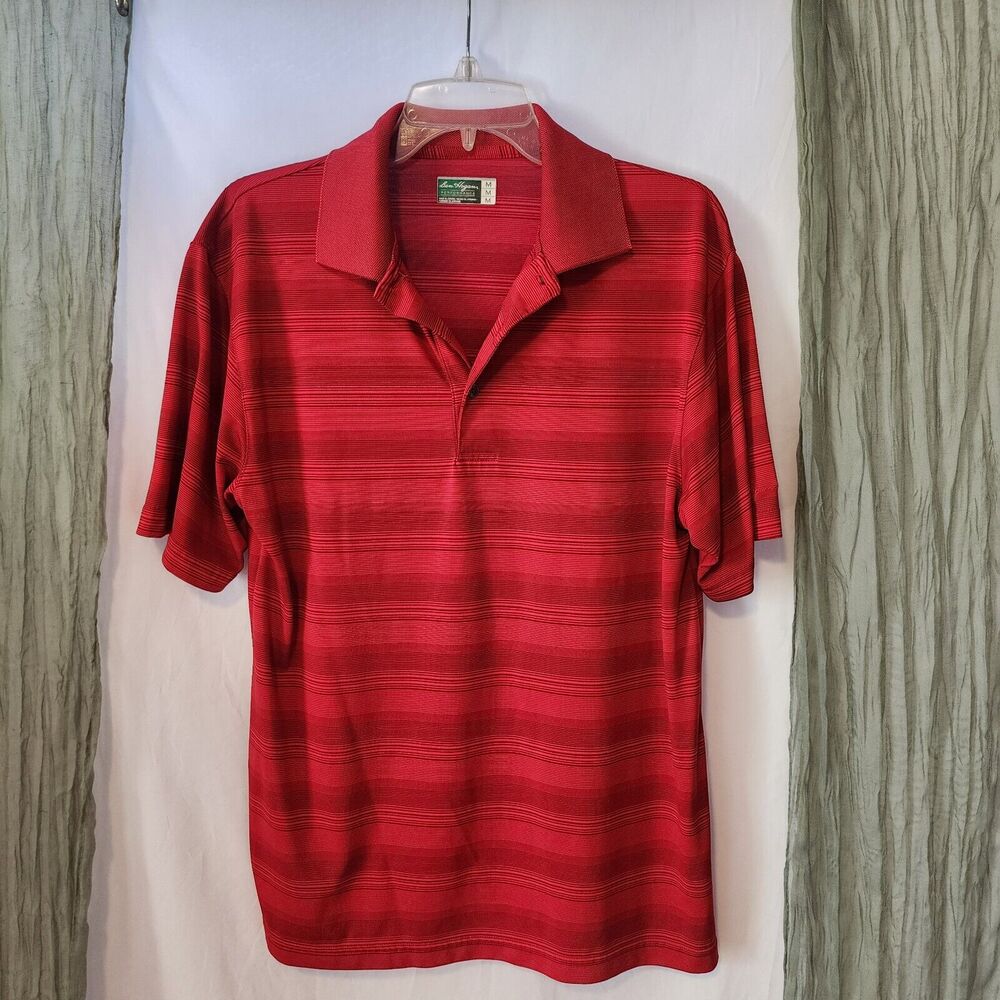 BEN HOGAN Red Polo Shirt Classic Fit Men's Golf Short Sleeve Shirt Red Size M